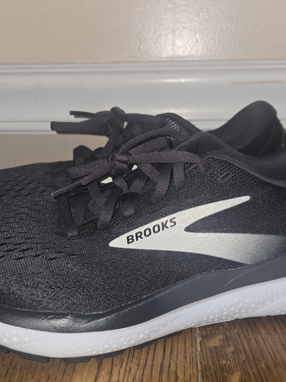 Brooks Ghost Black and White Running Shoes